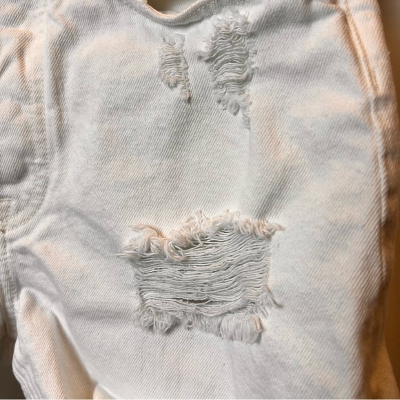 Grlfrnd Jean Short Womens 26 Jourdan White Ripped Distressed 90s Boho Girlfriend - Picture 2 of 13